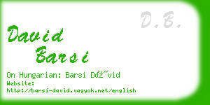 david barsi business card
